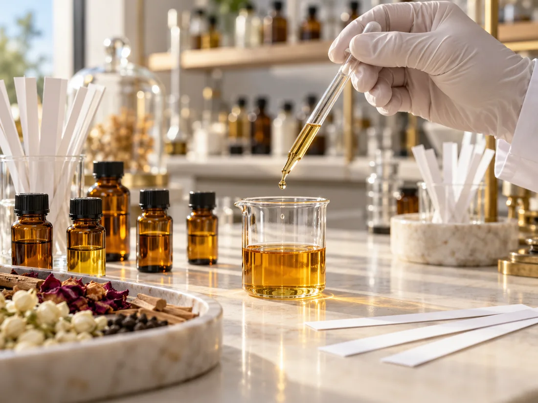 Illustrative fragrance blending